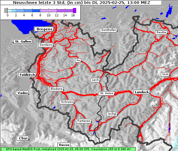 Neuschnee, 25. 2. 2025