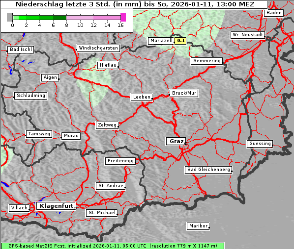 Niederschlag, 11. 1. 2026