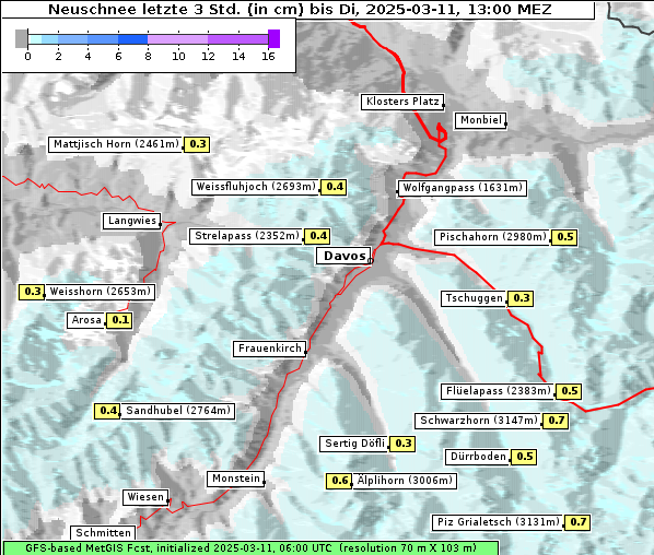 Neuschnee, 11. 3. 2025