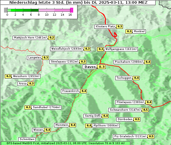 Niederschlag, 11. 3. 2025