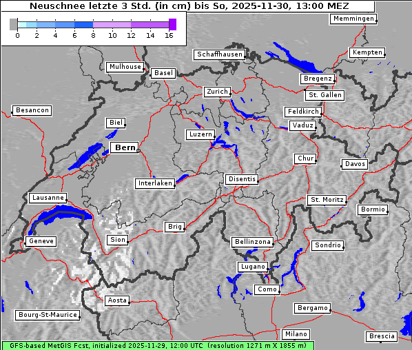 Neuschnee, 30. 11. 2025