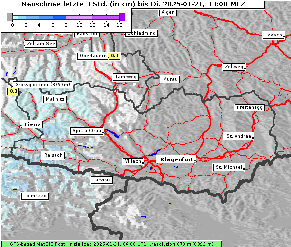 Neuschnee, 21. 1. 2025