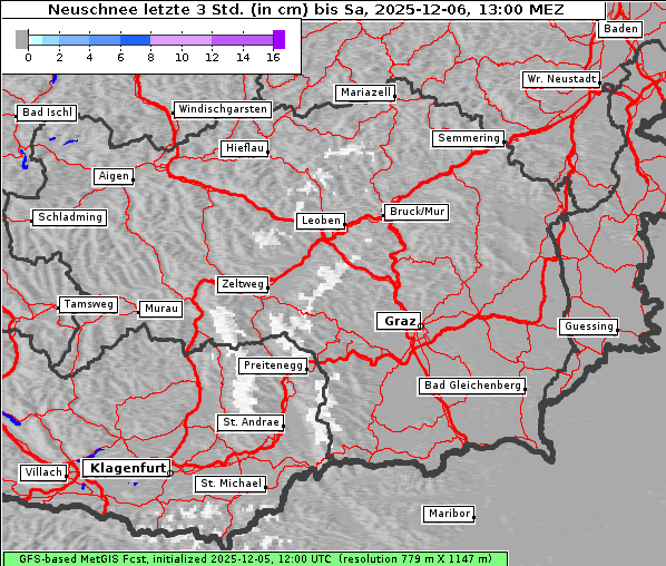 Neuschnee, 6. 12. 2025
