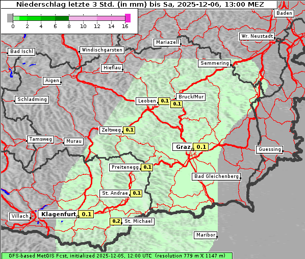 Niederschlag, 6. 12. 2025