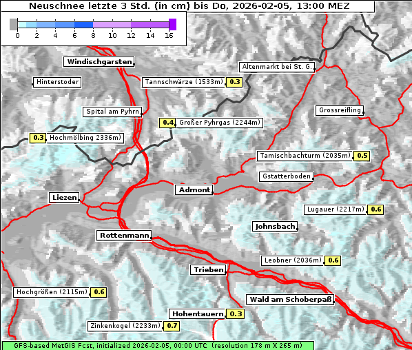 Neuschnee, 5. 2. 2026