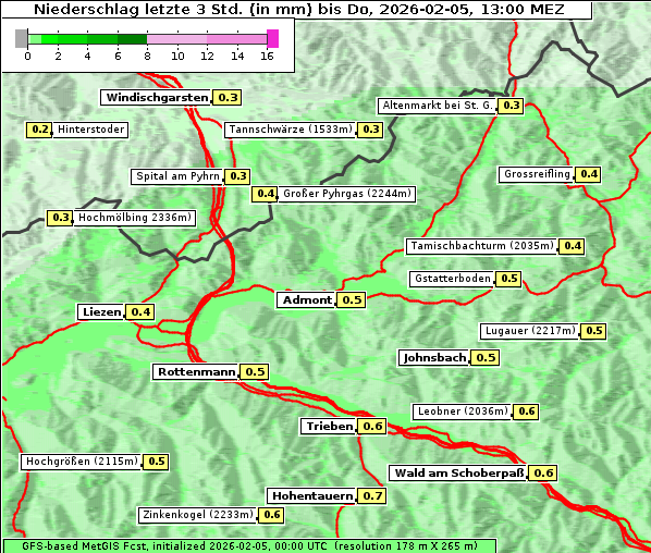 Niederschlag, 5. 2. 2026