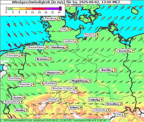 Wind, 2. 8. 2025