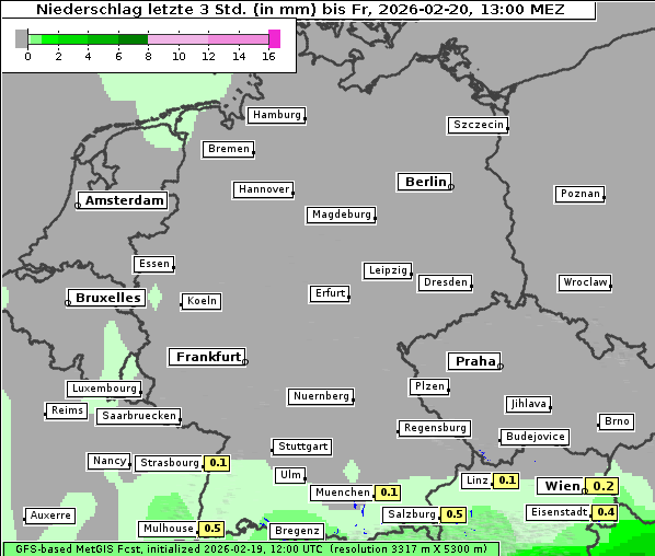 Niederschlag, 20. 2. 2026