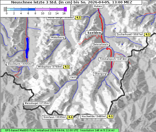 Neuschnee, 5. 4. 2026
