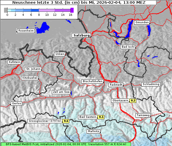 Neuschnee, 4. 2. 2026