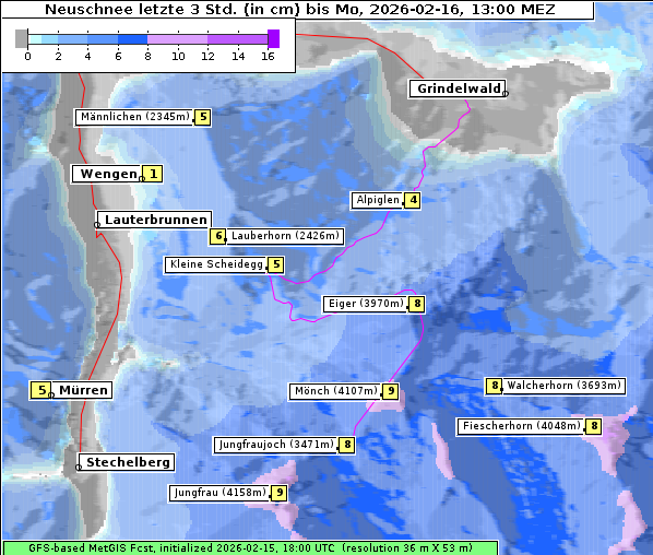 Neuschnee, 16. 2. 2026