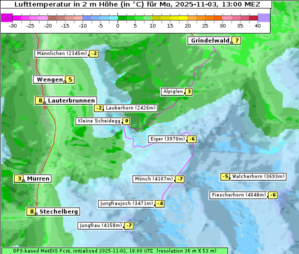 Temperatur, 3. 11. 2025