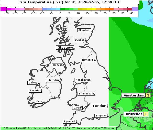 Temperatur, 5. 2. 2026