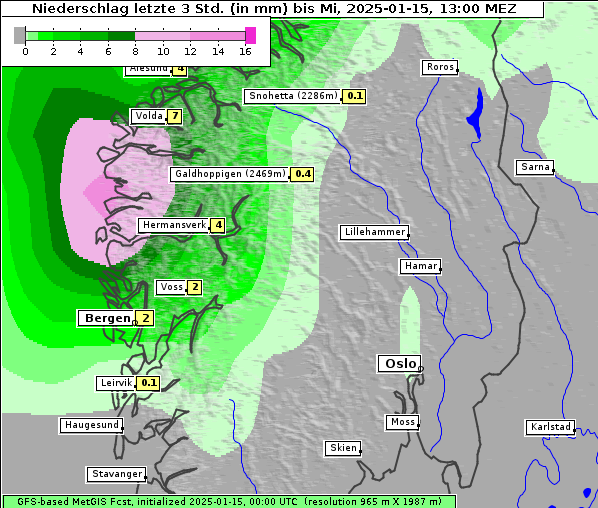 Niederschlag, 15. 1. 2025