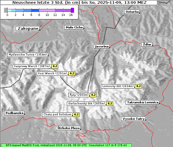 Neuschnee, 9. 11. 2025