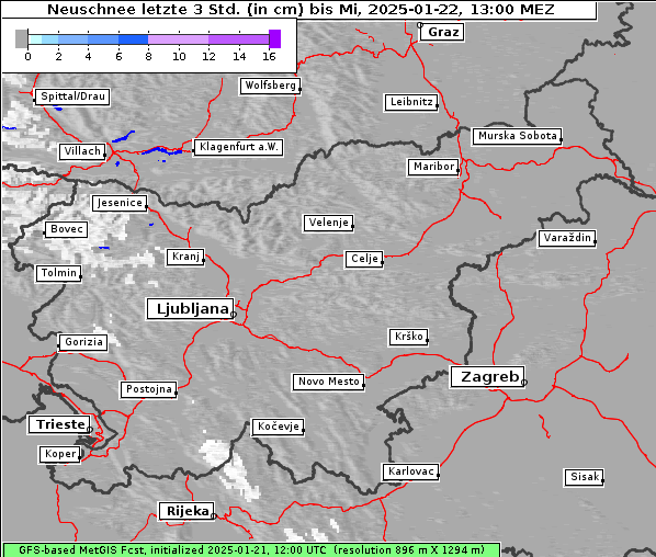 Neuschnee, 22. 1. 2025