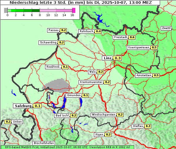 Niederschlag, 7. 10. 2025