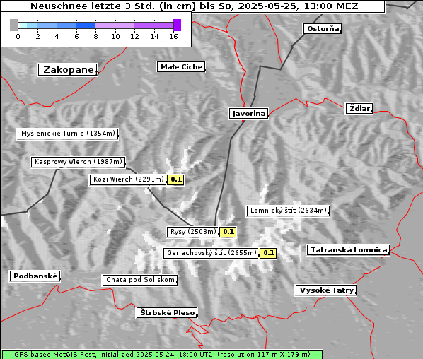 Neuschnee, 25. 5. 2025