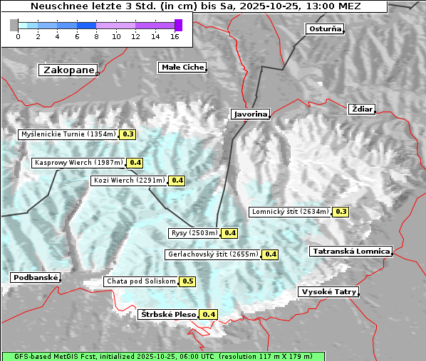 Neuschnee, 25. 10. 2025