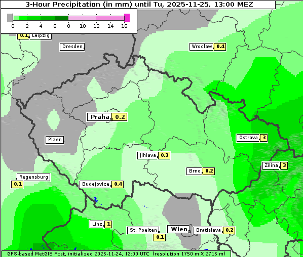 Niederschlag, 25. 11. 2025