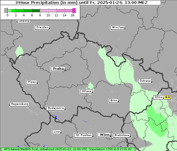 Niederschlag, 24. 1. 2025