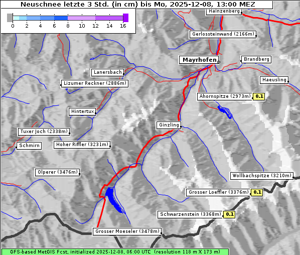 Neuschnee, 8. 12. 2025