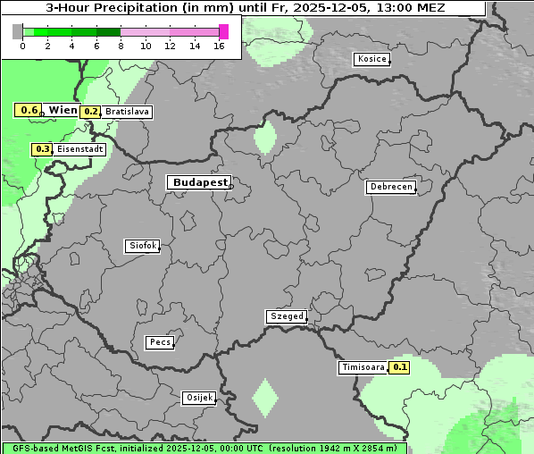 Niederschlag, 5. 12. 2025