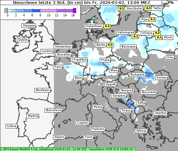 Neuschnee, 2. 1. 2026