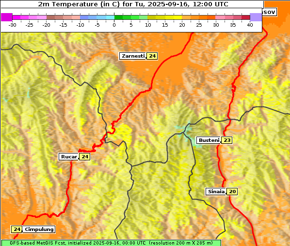 Temperatur, 16. 9. 2025