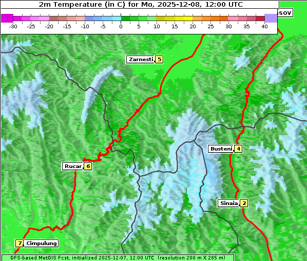 Temperatur, 8. 12. 2025