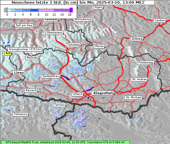 Neuschnee, 10. 3. 2025