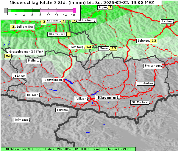 Niederschlag, 22. 2. 2026