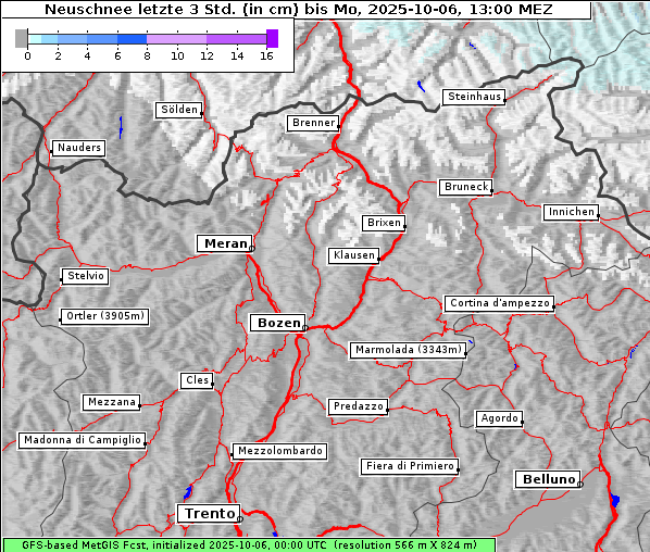 Neuschnee, 6. 10. 2025
