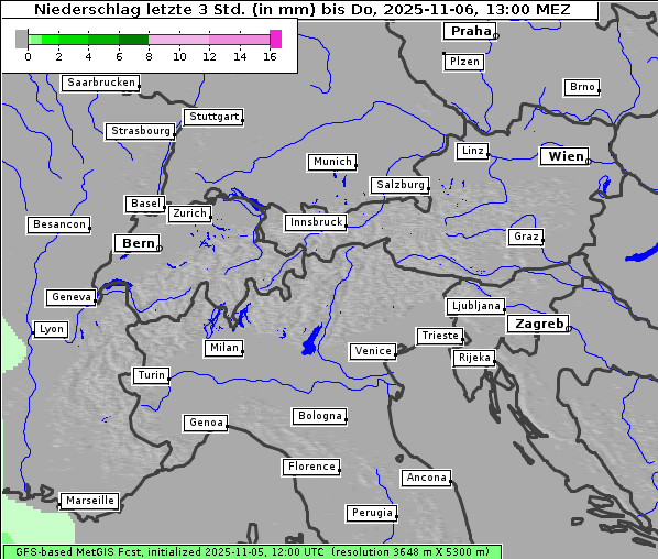 Niederschlag, 6. 11. 2025