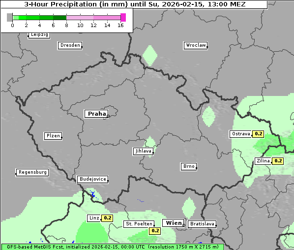 Niederschlag, 15. 2. 2026