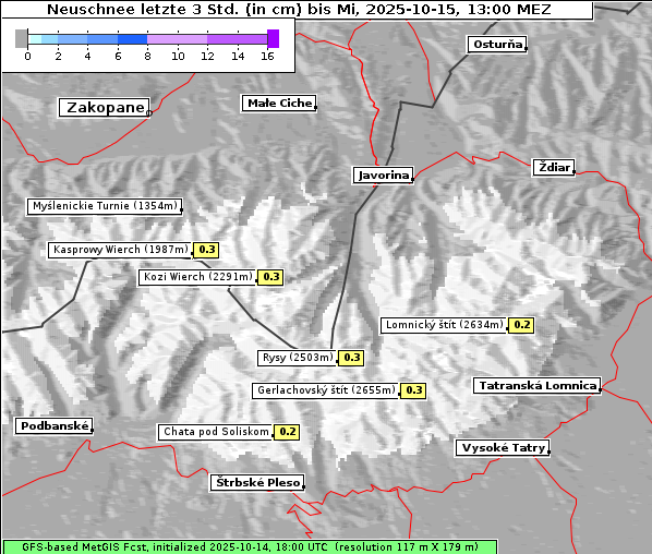 Neuschnee, 15. 10. 2025