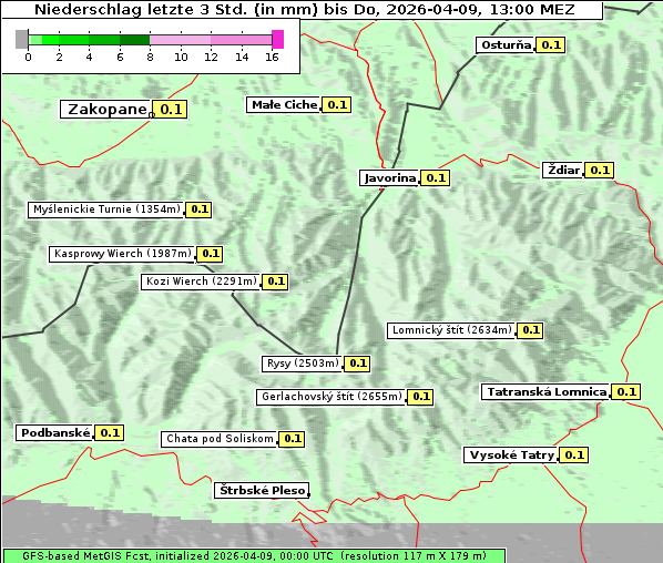 Niederschlag, 9. 4. 2026