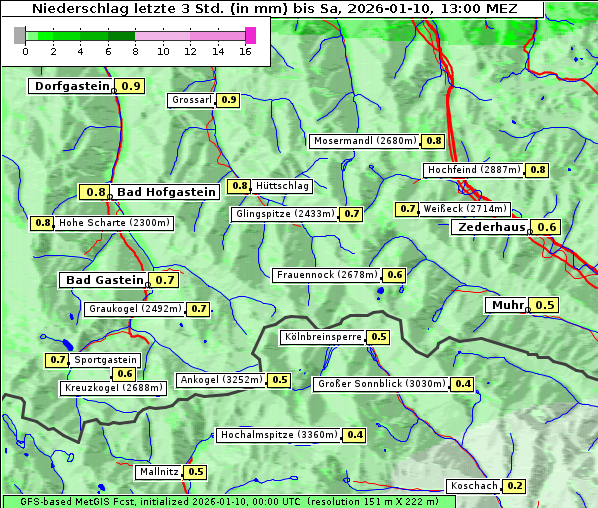 Niederschlag, 10. 1. 2026