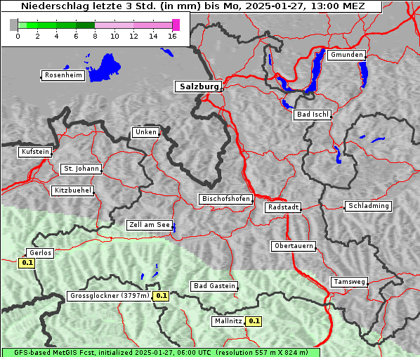 Niederschlag, 27. 1. 2025