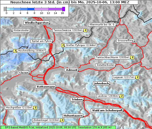 Neuschnee, 6. 10. 2025