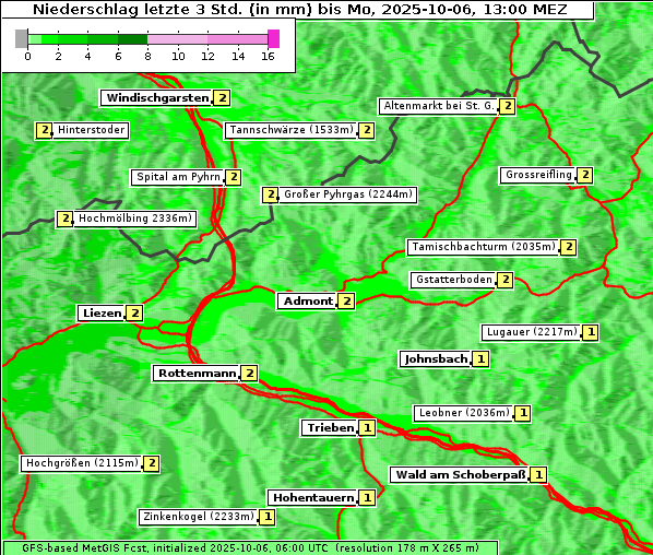 Niederschlag, 6. 10. 2025