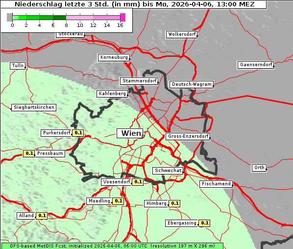 Niederschlag, 6. 4. 2026