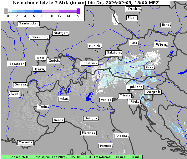 Neuschnee, 5. 2. 2026