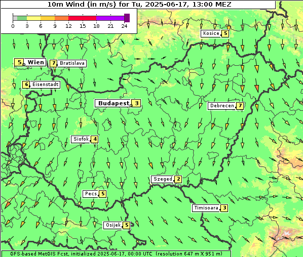 Wind, 17. 6. 2025