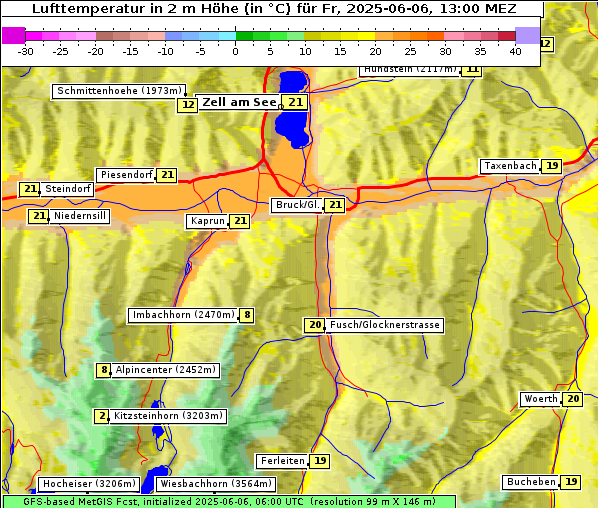 Temperatur, 6. 6. 2025