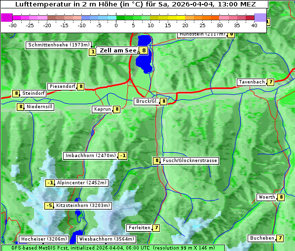 Temperatur, 4. 4. 2026