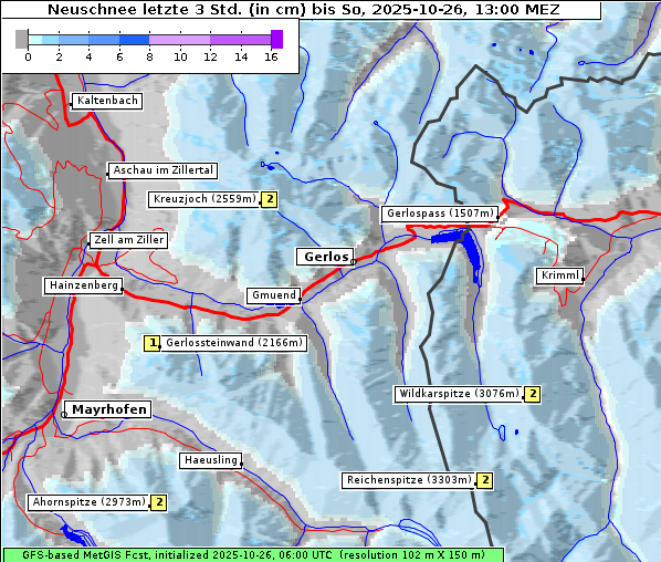 Neuschnee, 26. 10. 2025