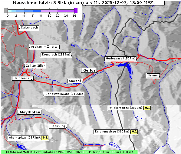 Neuschnee, 3. 12. 2025