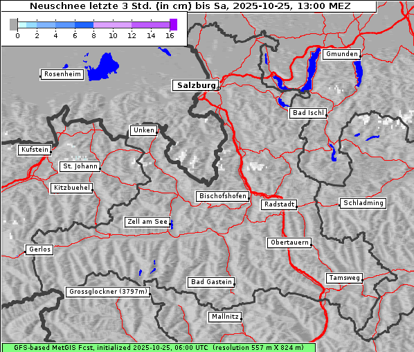 Neuschnee, 25. 10. 2025
