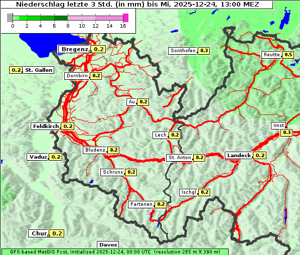 Niederschlag, 24. 12. 2025